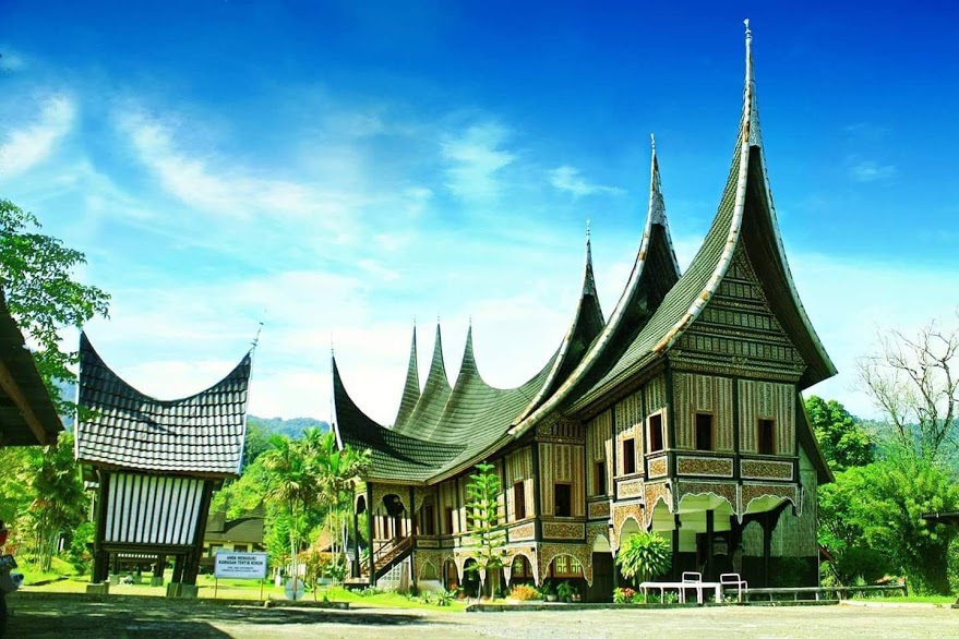 Rumah Gadang minangkabau village