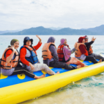 Banana Boat di Pulau SIrandah